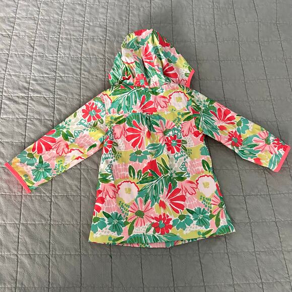 Cat & Jack Girls Tropical print Rain Jacket - Picture 4 of 4
